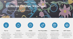 Desktop Screenshot of centennialpreschool.com