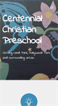 Mobile Screenshot of centennialpreschool.com